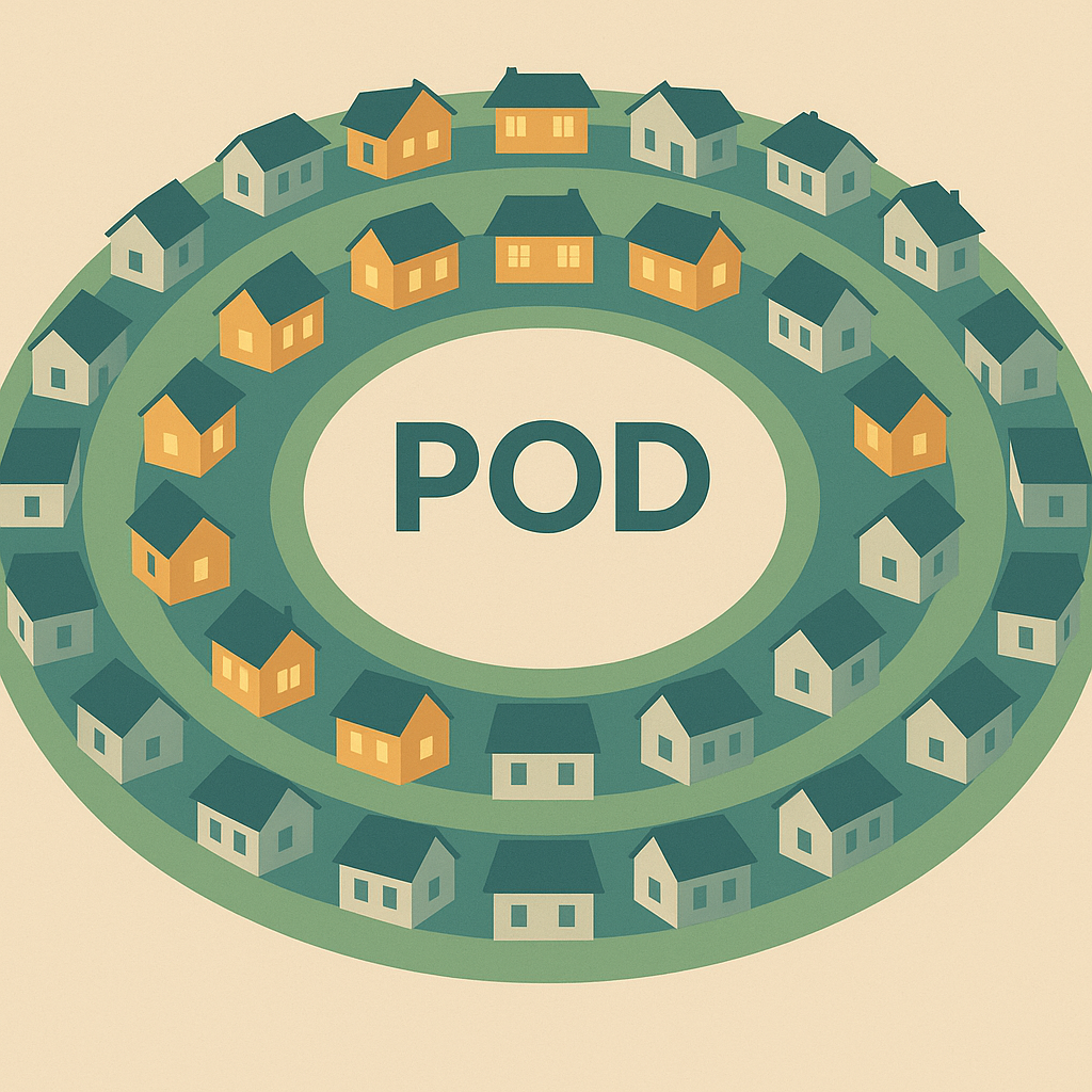 Illustration of a POD earning system