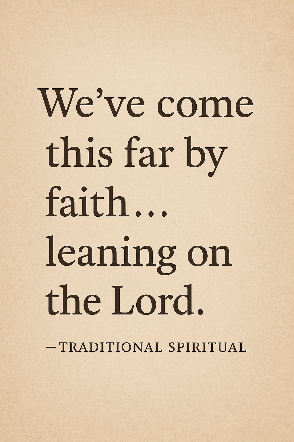 Faith Quote Poster